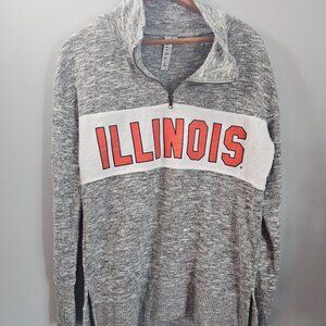 Womens Univerity of Illinois Fighting Illini Cozy 1/4 Zip Pullover – Classic Fit